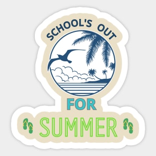 School's out for summer Sticker